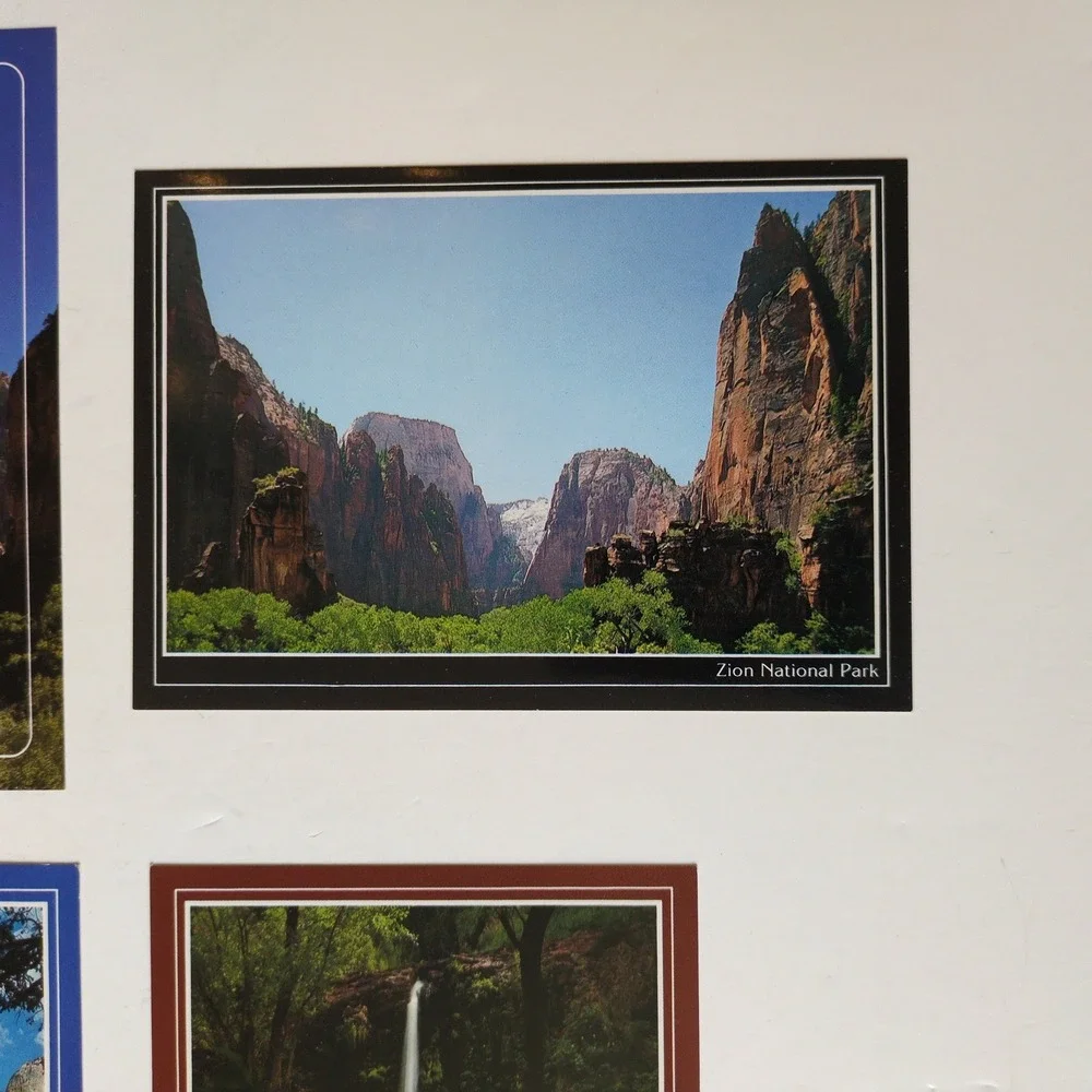 Vtg 80s Zion National Park Postcards Nature Mountains Set of 6 National‎ Parks